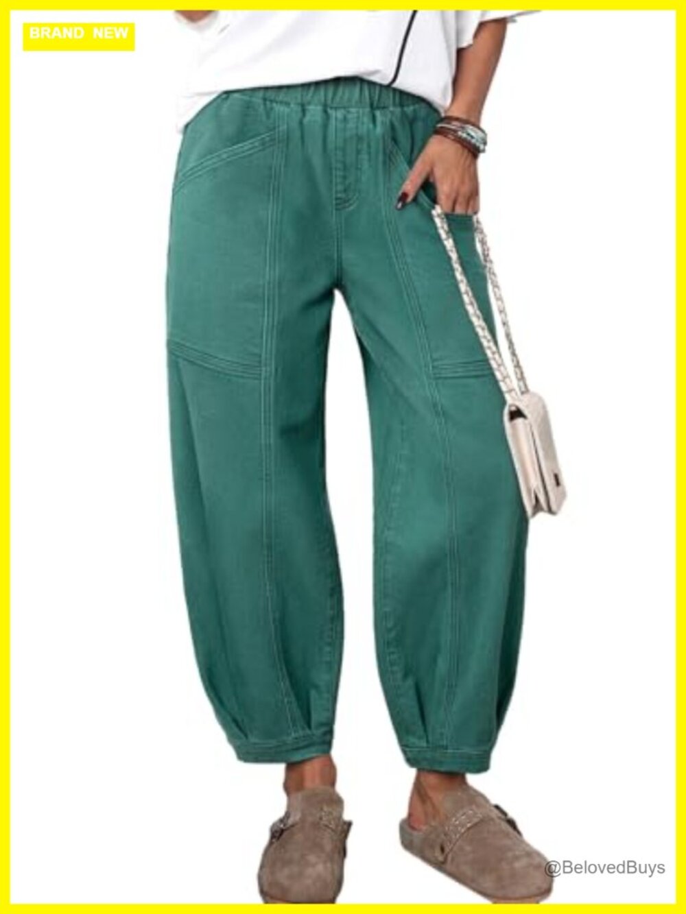 Women's High Waisted Barrel Wide Leg Jeans Stretch Denim Cotton Polyester
